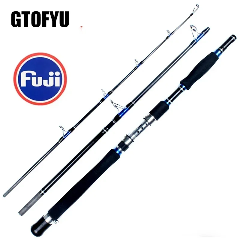Fishing Rod Surf - Wędka spinningowa 1.8m 2.1m 3-częściowa Superhard
