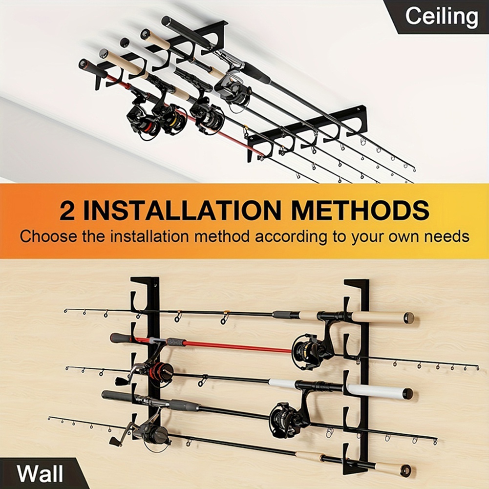 B48B - Metalowy uchwyt na wędk – Fishing Rod Rack recenzja i cena